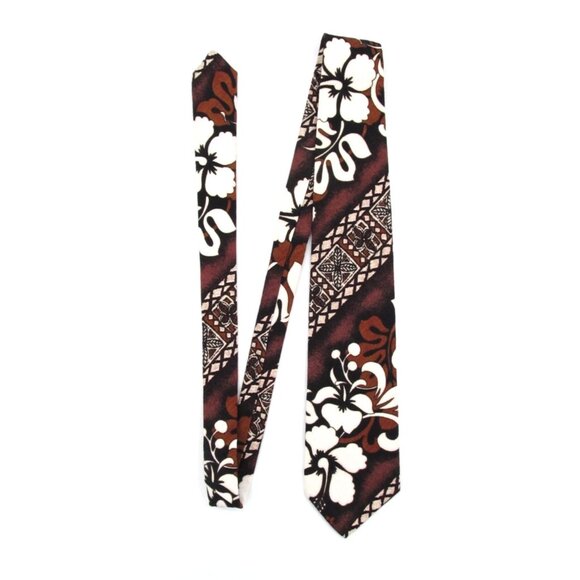 Vintage Hawaiian Wide Tie Lot Kahala Creations Prince Kuhio Floral Hawaii Made - Picture 2 of 13